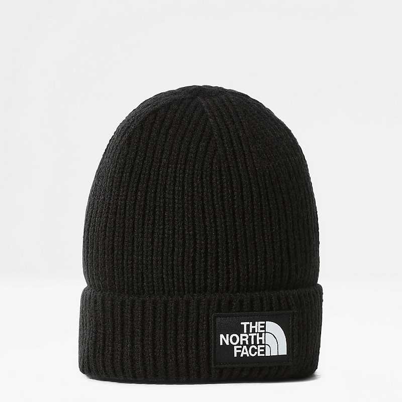 Czapka The North Face TNF Logo Box Cuffed Damskie Czarne | Polska-5143097