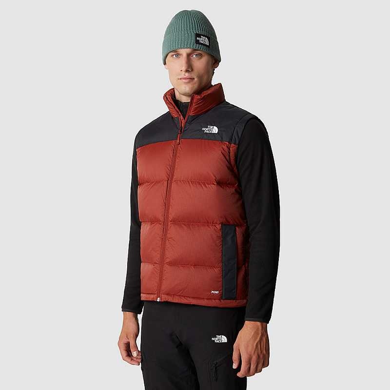 Kamizelka The North Face Diablo Męskie Brązowe Czarne | Polska-7214958