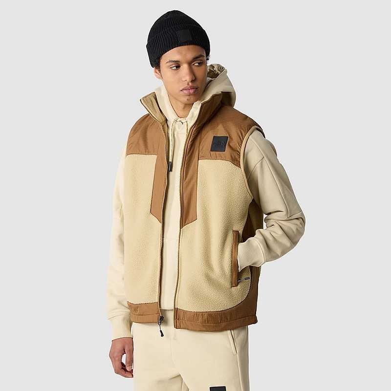 Kamizelka The North Face Fleeski Y2K Męskie Khaki Szare Brązowe | Polska-1693784