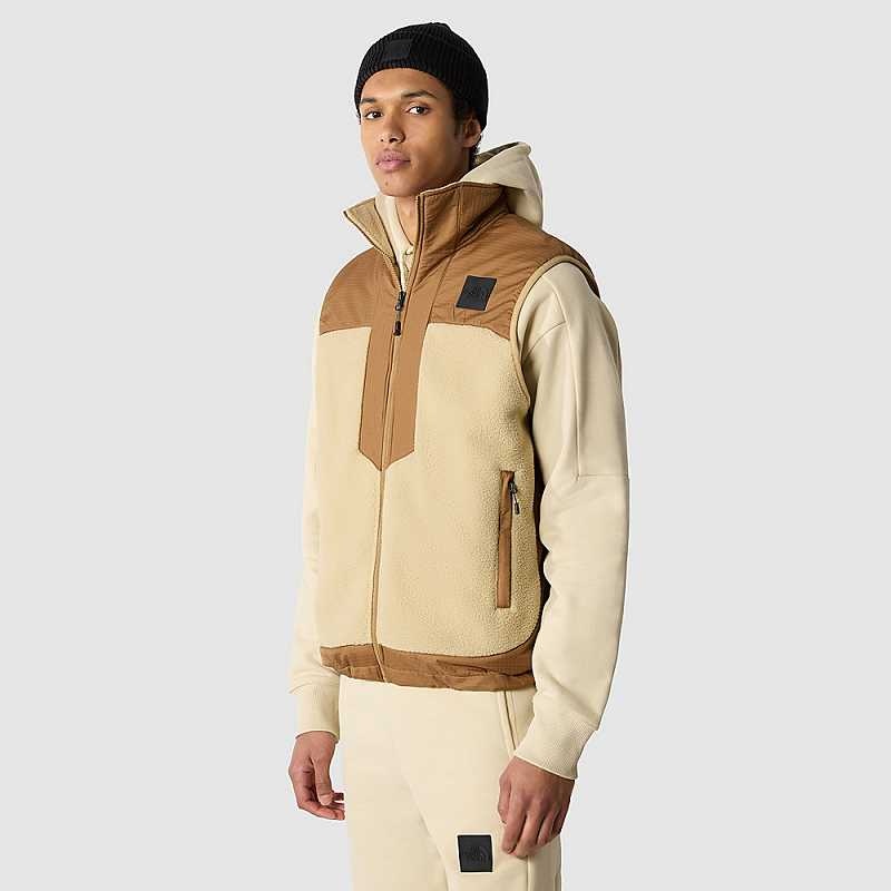 Kamizelka The North Face Fleeski Y2K Męskie Khaki Szare Brązowe | Polska-1693784