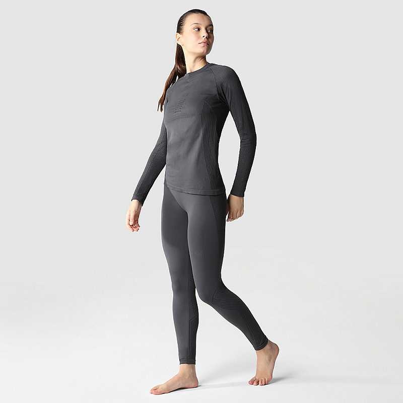 Koszulki The North Face Active Long-Sleeve Damskie Szare Czarne | Polska-5640813