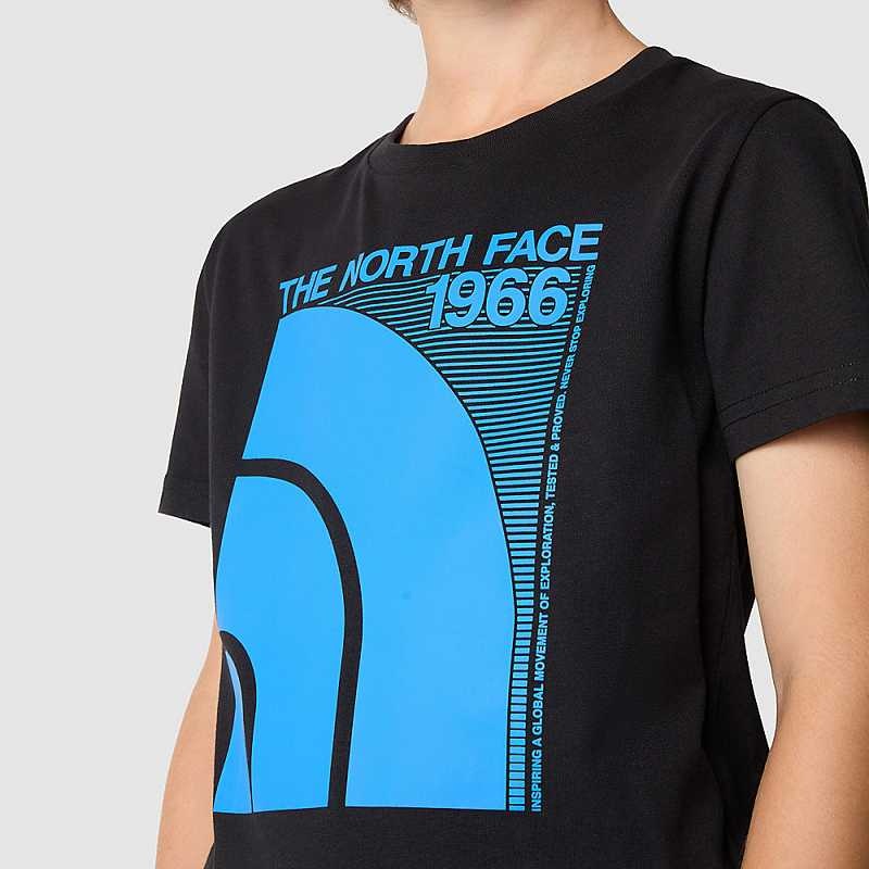 Koszulki The North Face Grafiką Chłopięce Czarne Niebieskie | Polska-8519024