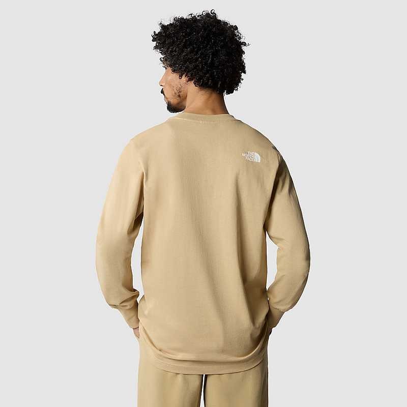 Koszulki The North Face Matterhorn Face Long-Sleeve Męskie Khaki Szare | Polska-8615703