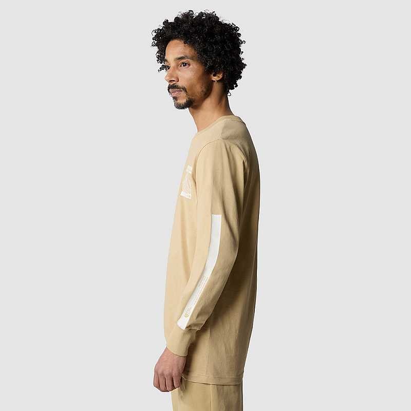 Koszulki The North Face Matterhorn Face Long-Sleeve Męskie Khaki Szare | Polska-8615703