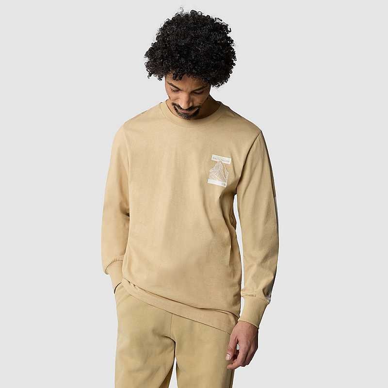 Koszulki The North Face Matterhorn Face Long-Sleeve Męskie Khaki Szare | Polska-8615703