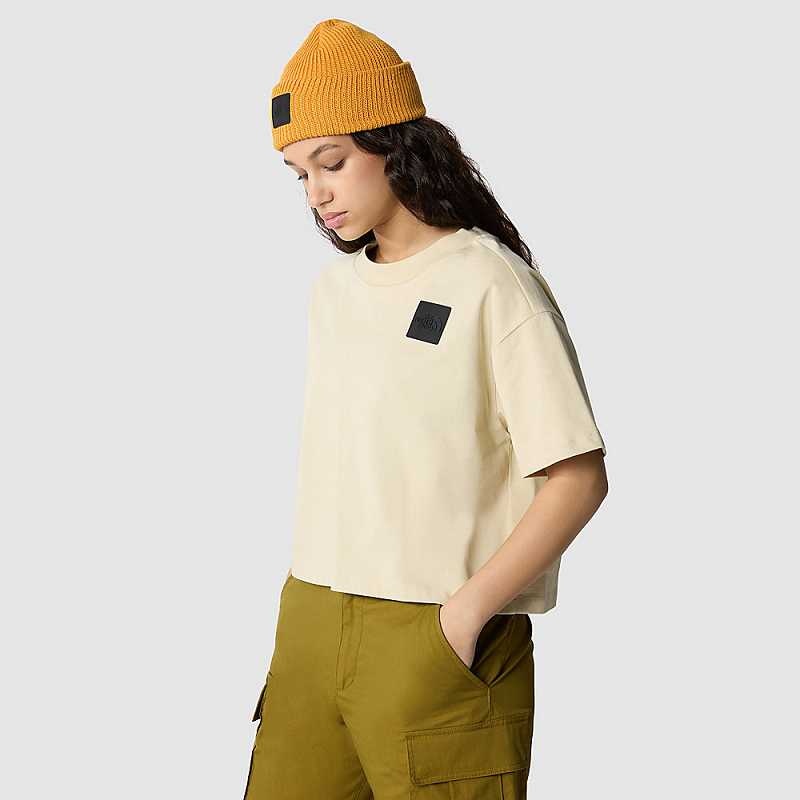 Koszulki The North Face NSE Patch Damskie Khaki | Polska-6318405