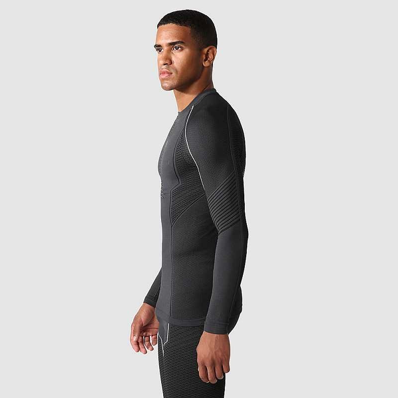 Koszulki The North Face Pro Long-Sleeve Męskie Szare Czarne | Polska-8794260