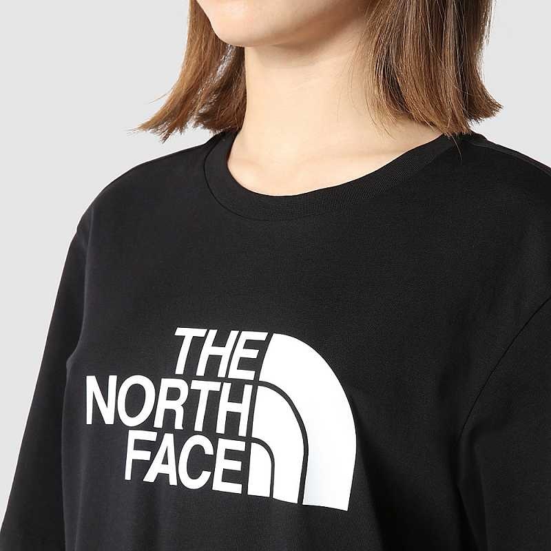 Koszulki The North Face Relaxed Easy Damskie Czarne | Polska-5430182