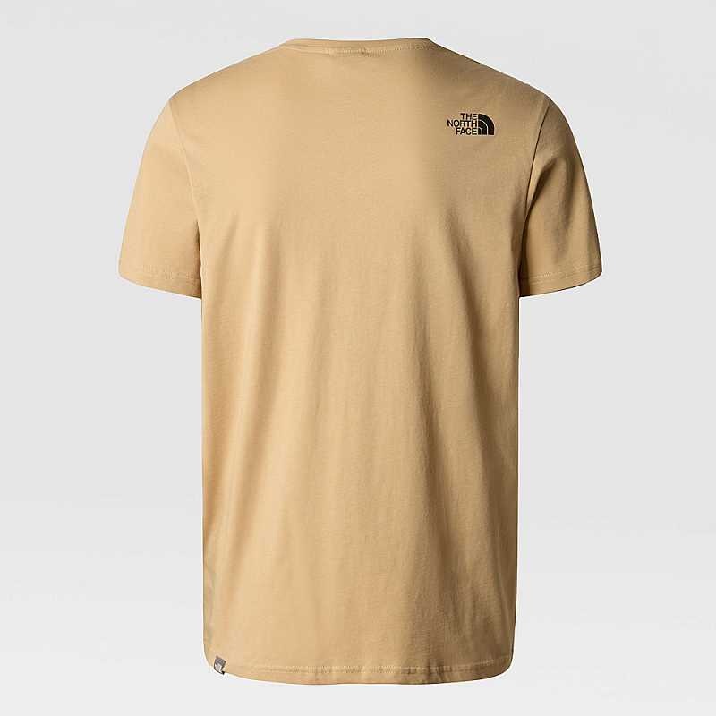 Koszulki The North Face Simple Dome Męskie Khaki Szare | Polska-9513478