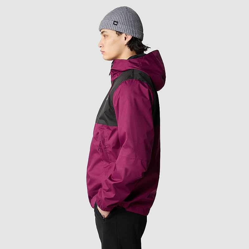 Kurtka Softshell The North Face New Mountain Q Męskie Fuksja Czarne | Polska-2683074