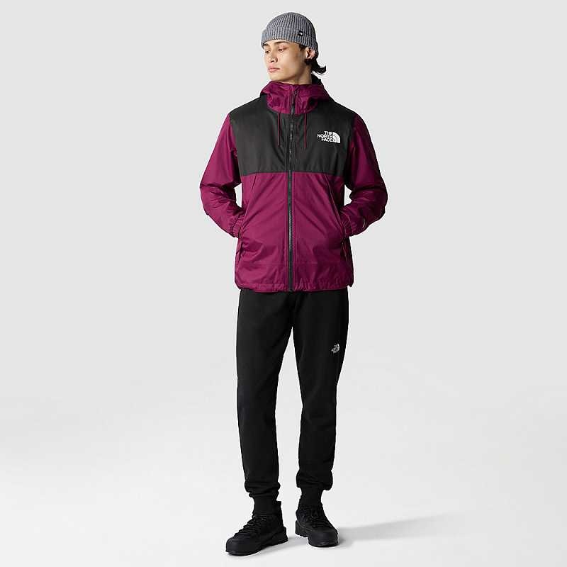 Kurtka Softshell The North Face New Mountain Q Męskie Fuksja Czarne | Polska-2683074