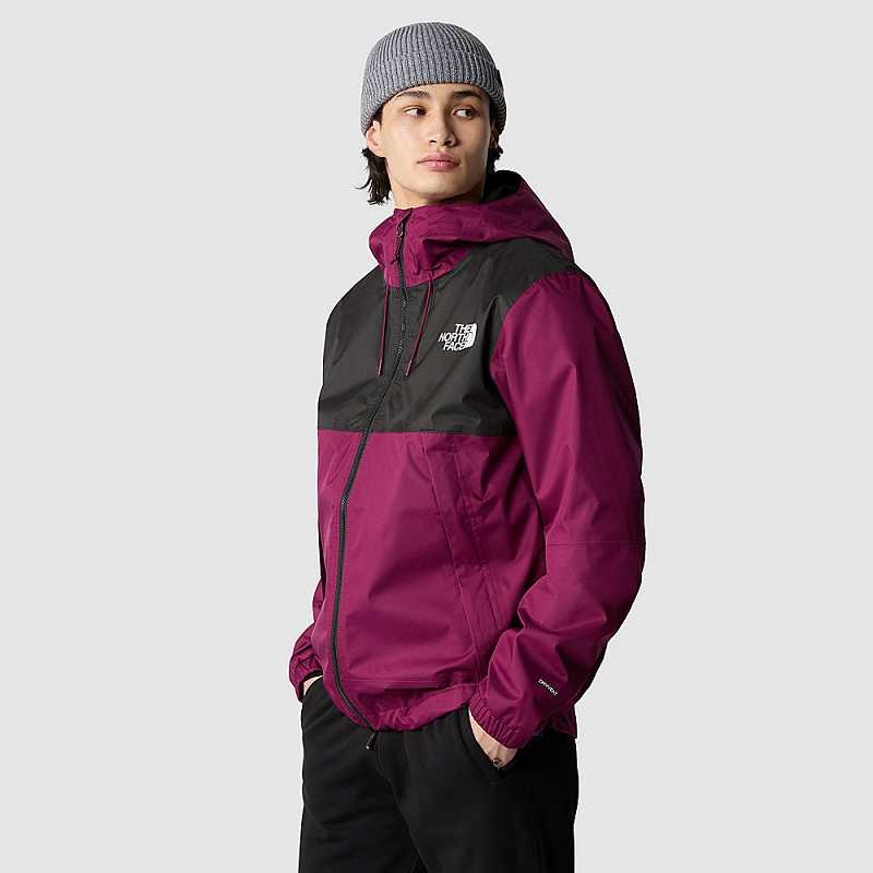 Kurtka Softshell The North Face New Mountain Q Męskie Fuksja Czarne | Polska-2683074