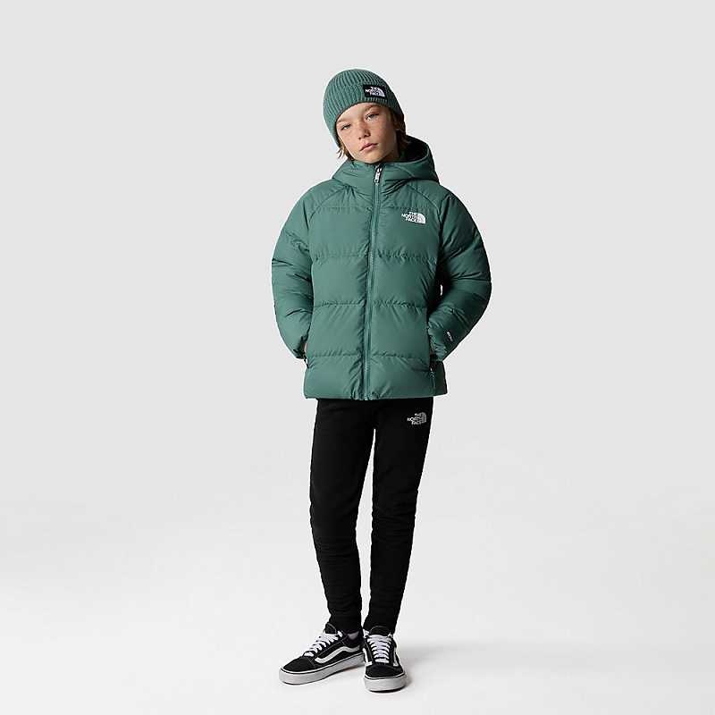 Kurtka Z Kapturem The North Face Reversible Chłopięce Ciemny Oliwkowe | Polska-6794108