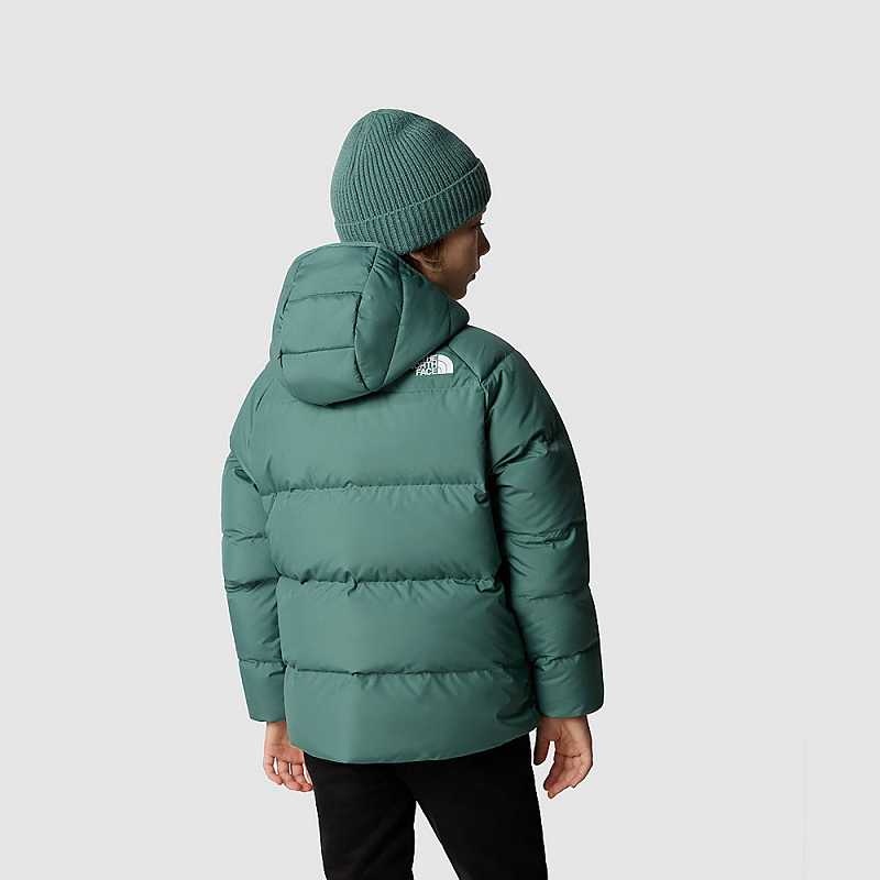 Kurtka Z Kapturem The North Face Reversible Chłopięce Ciemny Oliwkowe | Polska-6794108