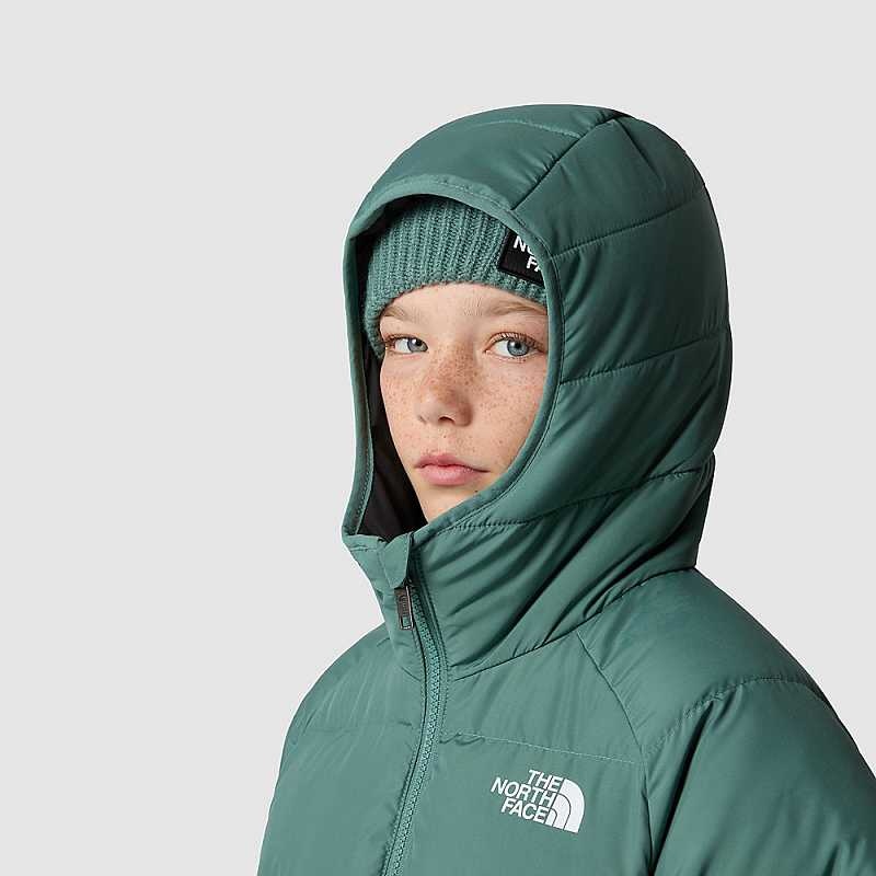 Kurtka Z Kapturem The North Face Reversible Chłopięce Ciemny Oliwkowe | Polska-6794108