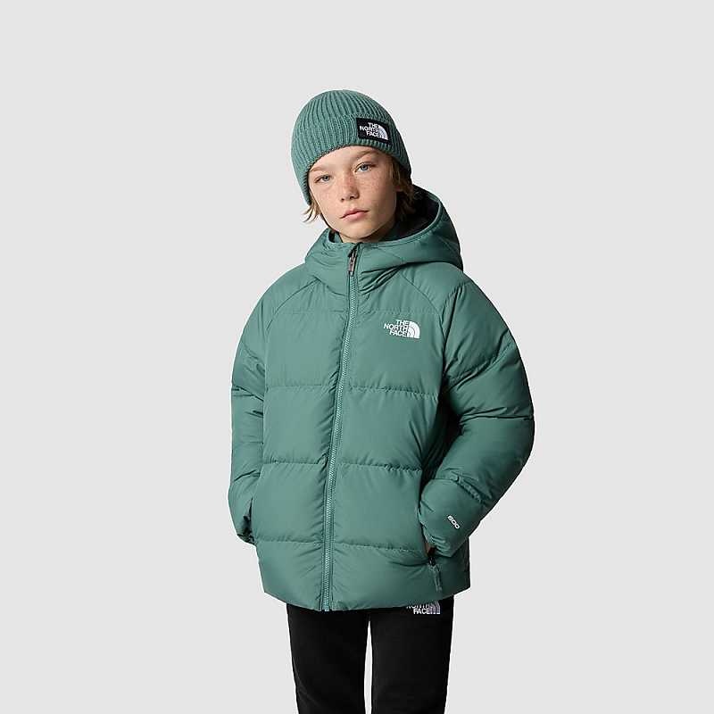 Kurtka Z Kapturem The North Face Reversible Chłopięce Ciemny Oliwkowe | Polska-6794108