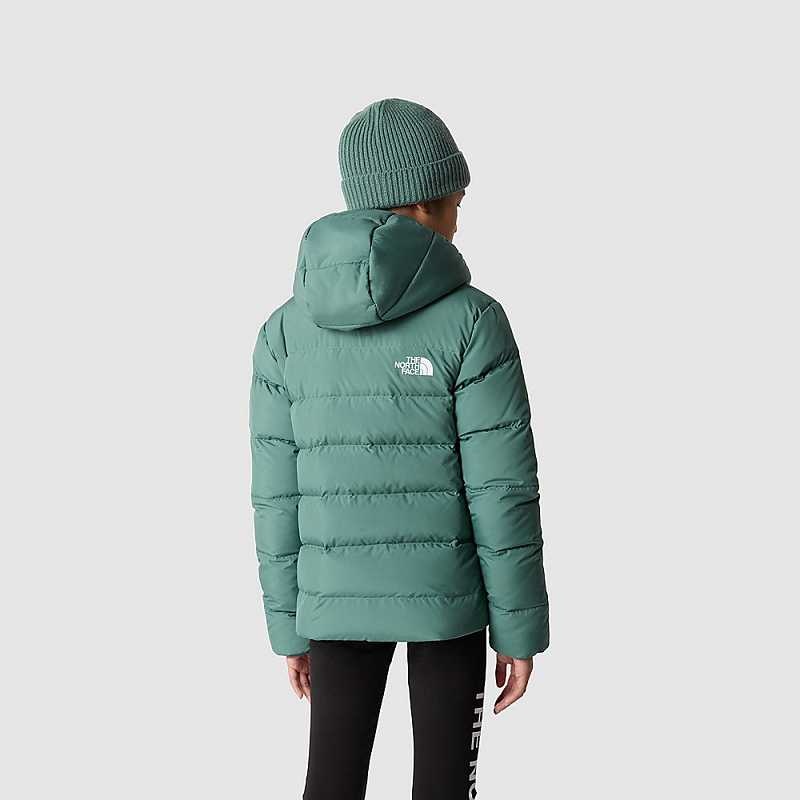 Kurtka Z Kapturem The North Face Reversible Dziewczynka Ciemny Oliwkowe | Polska-1683450