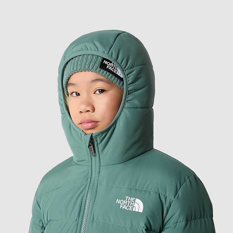 Kurtka Z Kapturem The North Face Reversible Dziewczynka Ciemny Oliwkowe | Polska-1683450