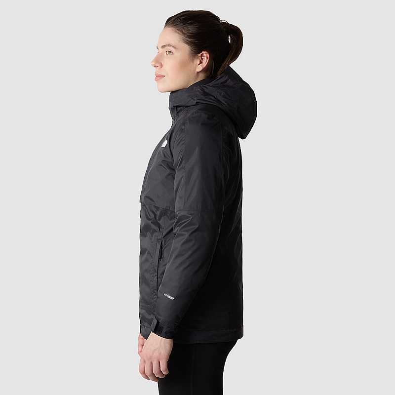 Kurtki Ocieplane The North Face Down Insulated DryVent™ Triclimate Damskie Czarne | Polska-9307284