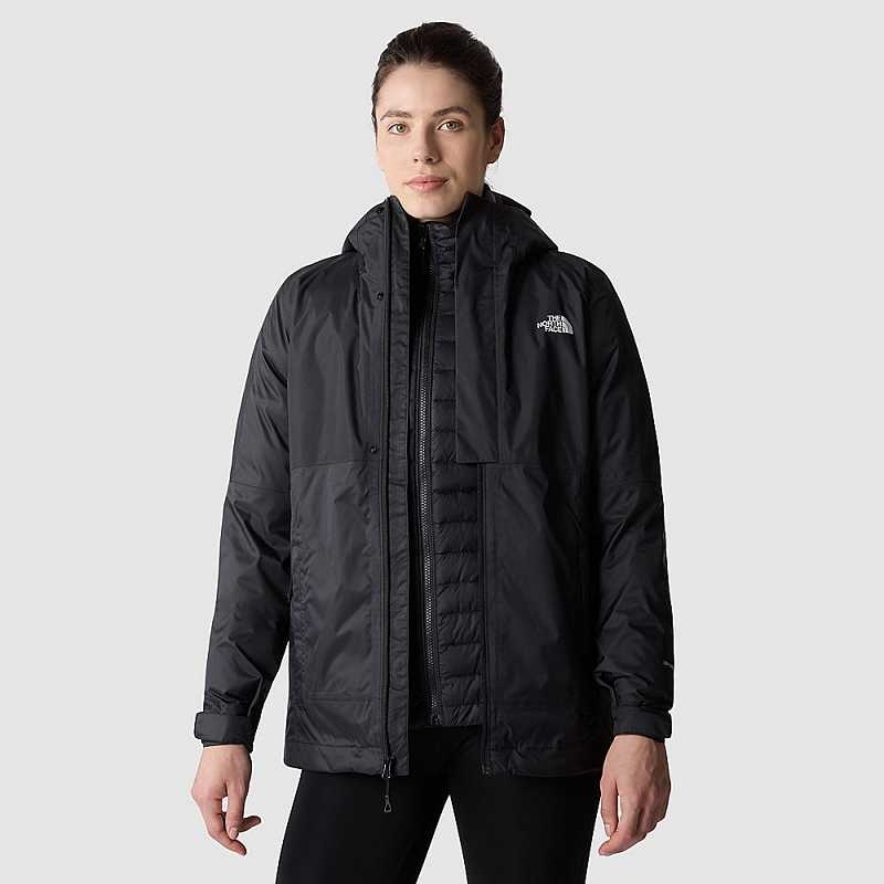 Kurtki Ocieplane The North Face Down Insulated DryVent™ Triclimate Damskie Czarne | Polska-9307284