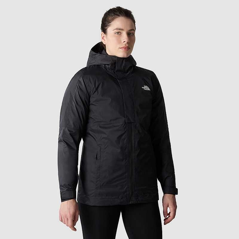 Kurtki Ocieplane The North Face Down Insulated DryVent™ Triclimate Damskie Czarne | Polska-9307284