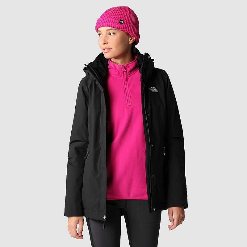 Kurtki Ocieplane The North Face Inlux Damskie Czarne | Polska-3514802