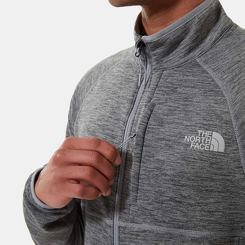 Kurtki Polarowe The North Face Canyonlands Full-Zip Męskie Szare | Polska-3097481