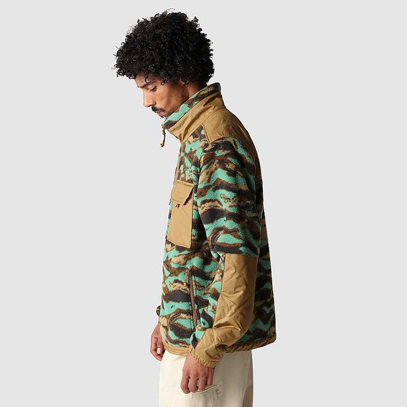 Kurtki Polarowe The North Face Royal Arch Full-Zip Męskie Jasny Zielone Camo | Polska-1385970