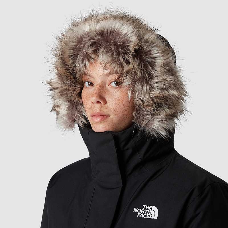 Kurtki Przeciwdeszczowe The North Face Arctic Damskie Czarne | Polska-0236781