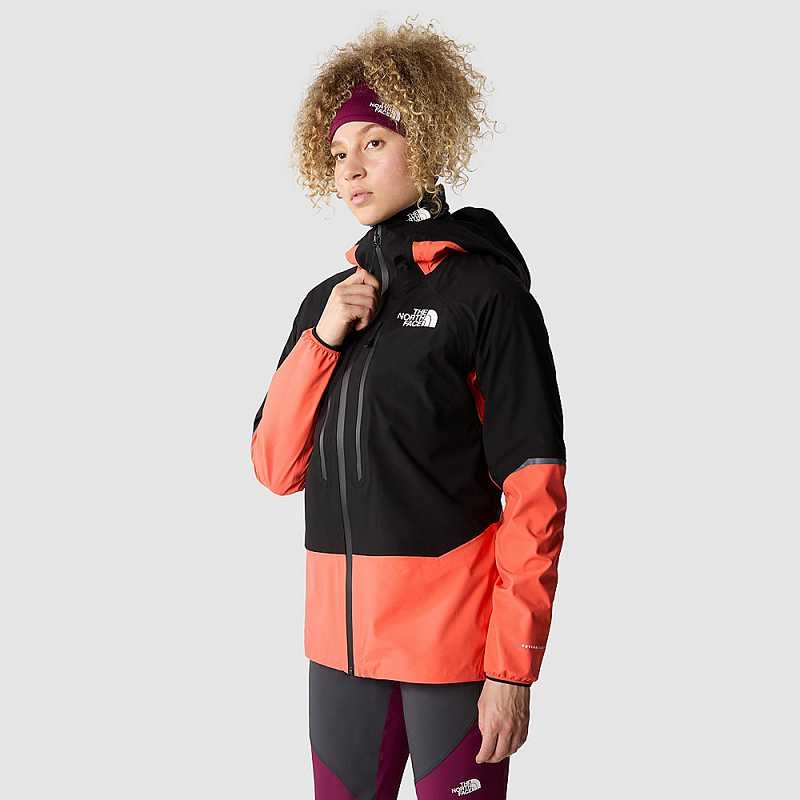 Kurtki Przeciwdeszczowe The North Face Balmenhorn FUTURELIGHT™ Damskie Czarne Pomarańczowe | Polska-0892465