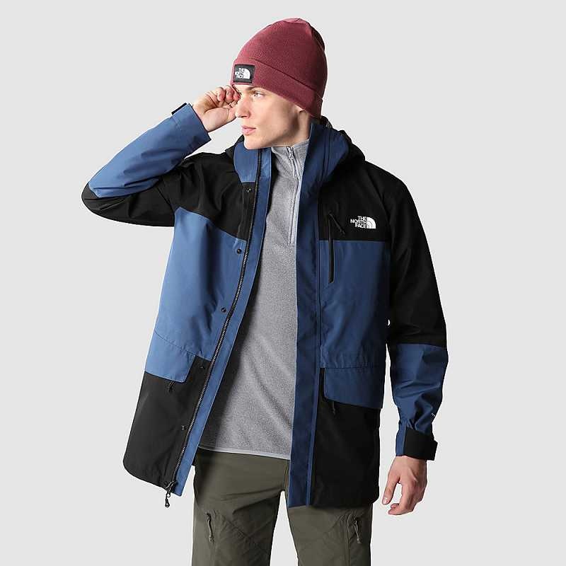 Kurtki Przeciwdeszczowe The North Face Dryzzle All-Weather FUTURELIGHT™ Męskie Niebieskie Czarne | Polska-1503692