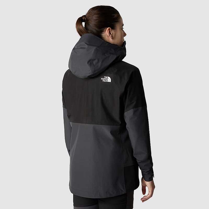 Kurtki Przeciwdeszczowe The North Face Jazzi GORE-TEX® Damskie Szare Czarne | Polska-0871263