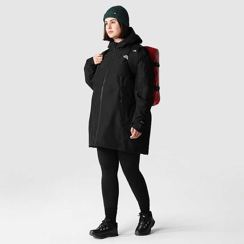 Kurtki Przeciwdeszczowe The North Face Plus Size Hikesteller Damskie Czarne | Polska-8413750