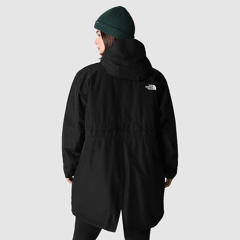 Kurtki Przeciwdeszczowe The North Face Plus Size Hikesteller Damskie Czarne | Polska-8413750