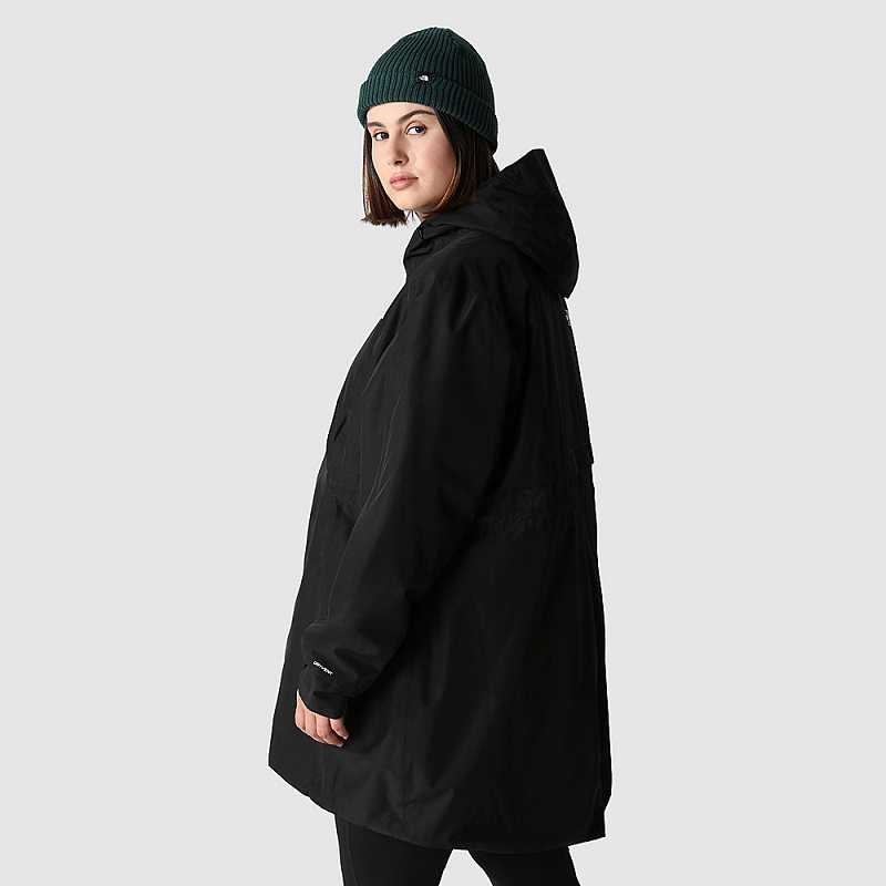 Kurtki Przeciwdeszczowe The North Face Plus Size Hikesteller Damskie Czarne | Polska-8413750