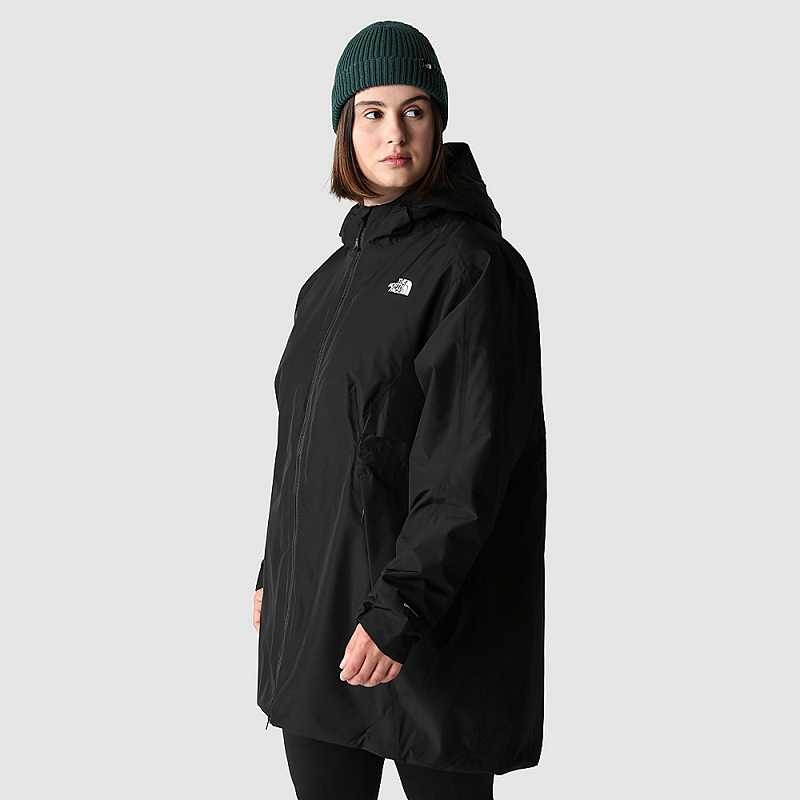 Kurtki Przeciwdeszczowe The North Face Plus Size Hikesteller Damskie Czarne | Polska-8413750