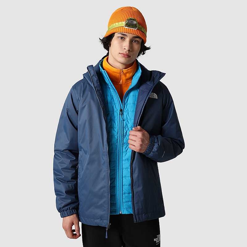 Kurtki Przeciwdeszczowe The North Face Quest Męskie Niebieskie Czarne | Polska-9154708