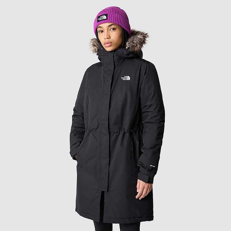 Kurtki Przeciwdeszczowe The North Face Recycled Zaneck Damskie Czarne | Polska-8146739