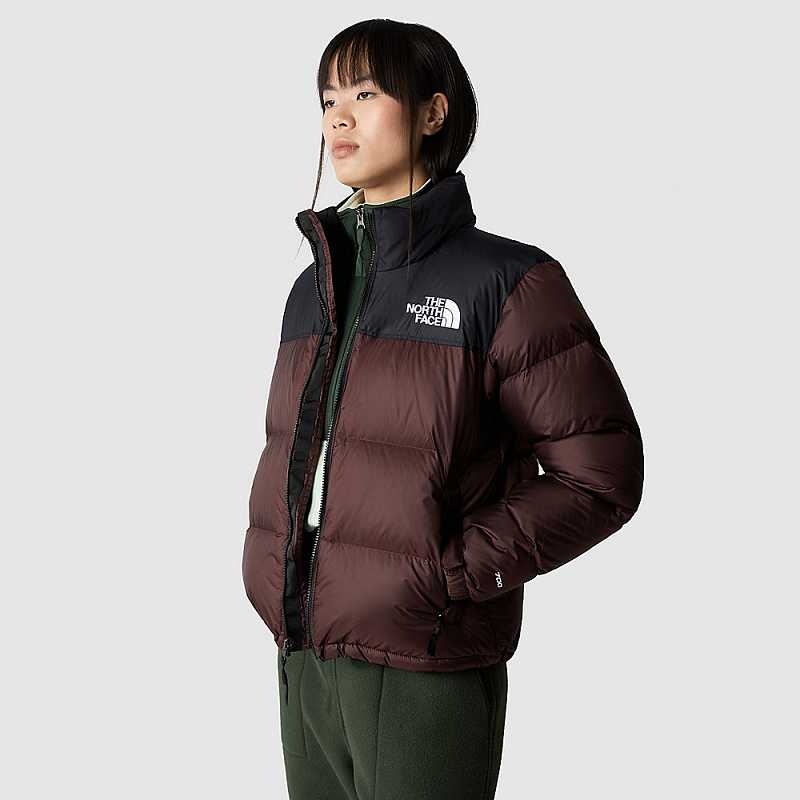 Kurtki Puchowe The North Face 1996 Retro Nuptse Damskie Czarne Brązowe Czarne | Polska-3760891