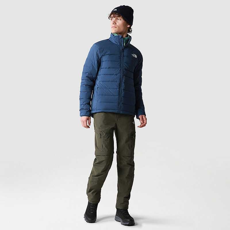 Kurtki Puchowe The North Face Belleview Stretch Męskie Niebieskie | Polska-6185374