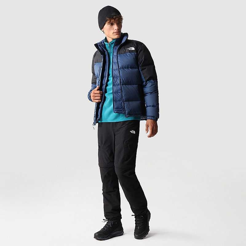 Kurtki Puchowe The North Face Diablo Męskie Niebieskie Czarne | Polska-7012954