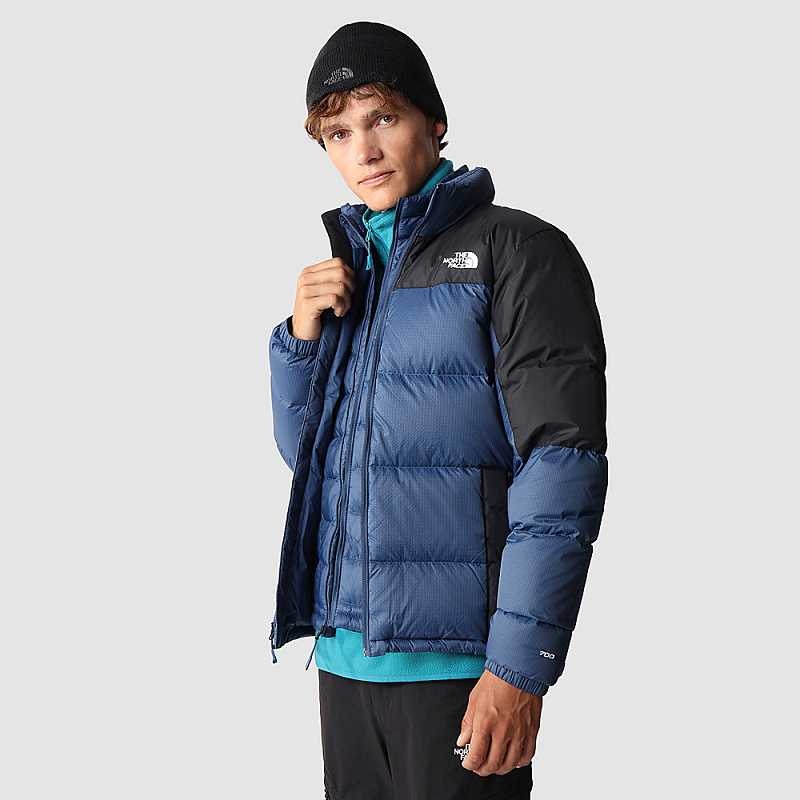 Kurtki Puchowe The North Face Diablo Męskie Niebieskie Czarne | Polska-7012954