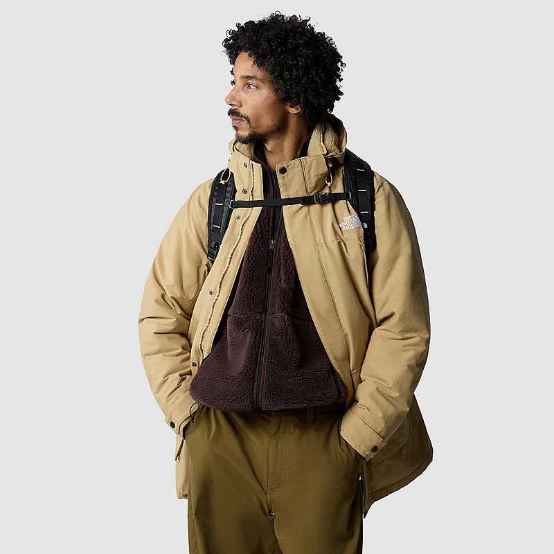 Kurtki Puchowe The North Face Katavi Męskie Khaki Szare | Polska-4981375