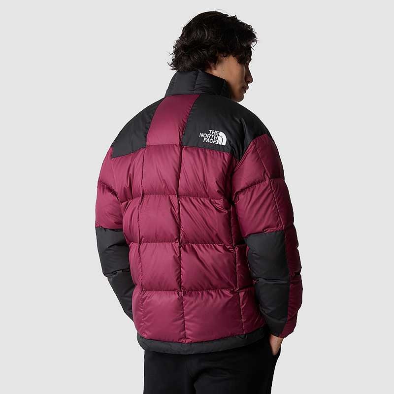 Kurtki Puchowe The North Face Lhotse Męskie Fuksja Czarne | Polska-4860715