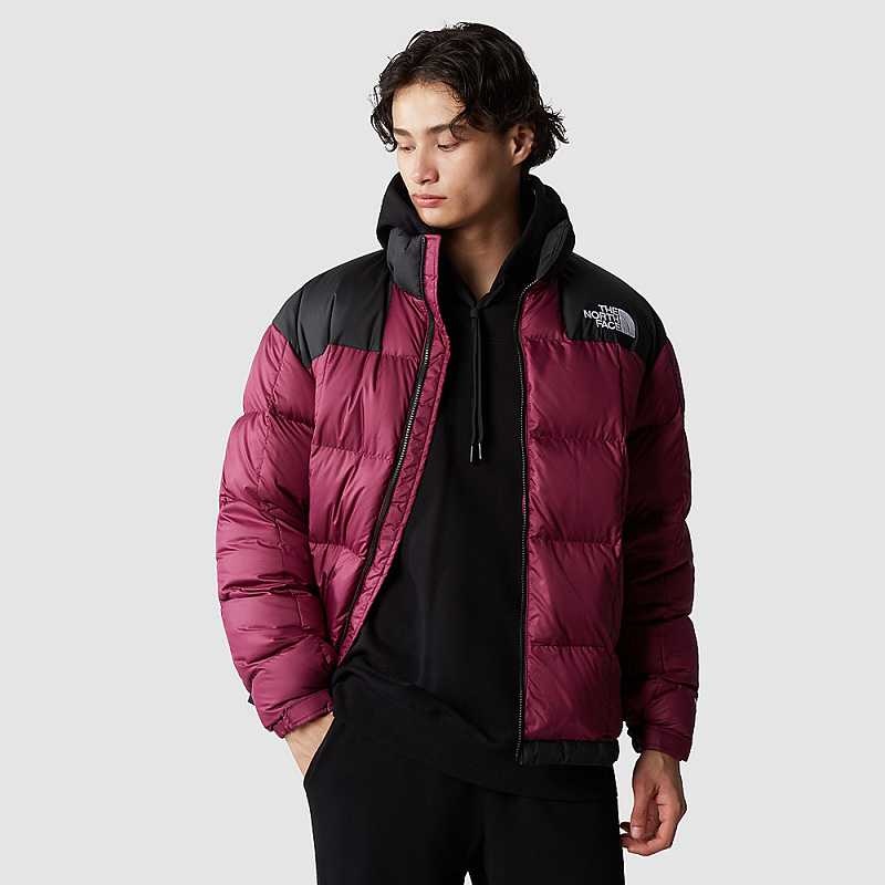 Kurtki Puchowe The North Face Lhotse Męskie Fuksja Czarne | Polska-4860715