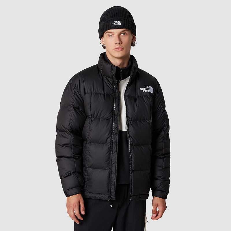 Kurtki Puchowe The North Face Lhotse Męskie Czarne Białe | Polska-4926807