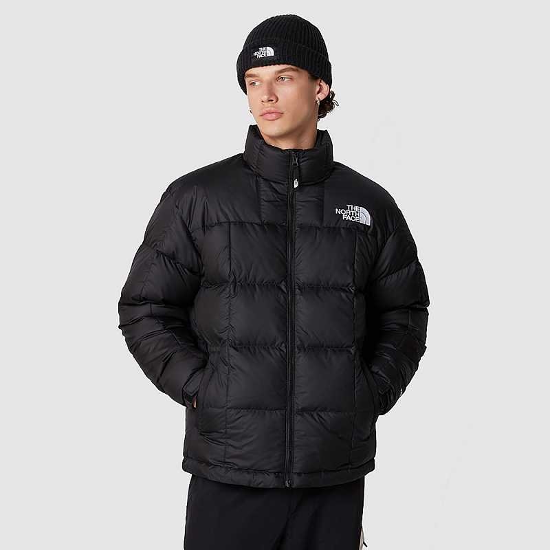 Kurtki Puchowe The North Face Lhotse Męskie Czarne Białe | Polska-4926807