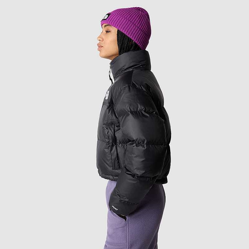 Kurtki Puchowe The North Face Nuptse Damskie Czarne | Polska-0319587