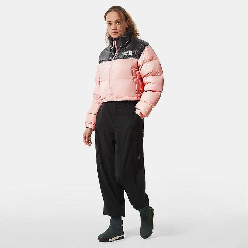 Kurtki Puchowe The North Face Nuptse Damskie Różowe Brązowe | Polska-1039274