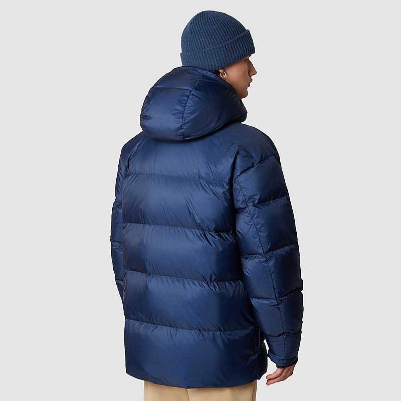 Kurtki Puchowe The North Face Parka Męskie Granatowe Złote | Polska-3471965